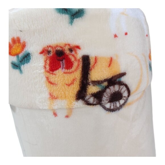 The Big One Oversized Plush Throw Blanket 5 Ft x 6 Ft Polyester Love Fur All - Picture 4 of 13